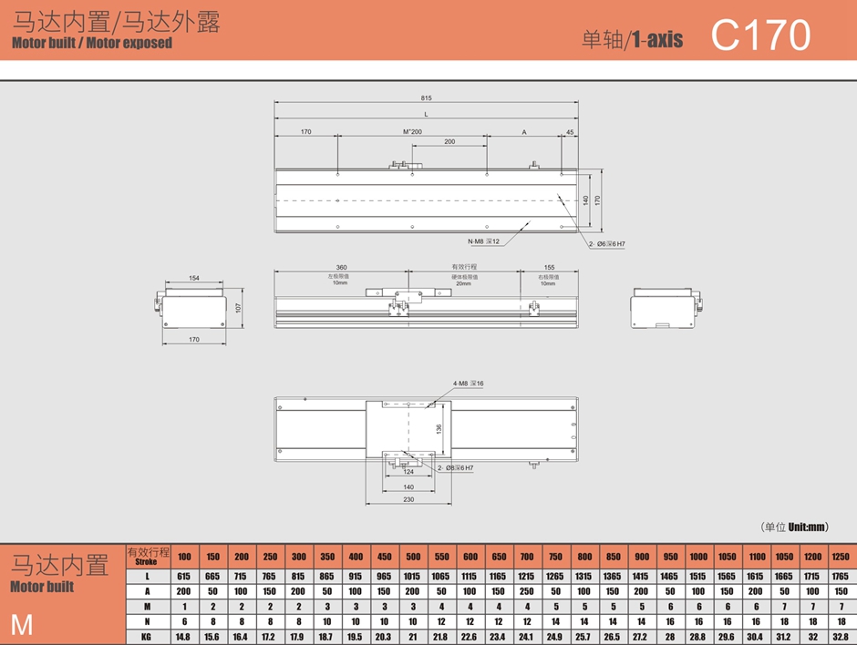 丝杆模组价格